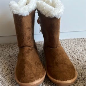 BROWN FALL BOOTS (BIG GIRLS)5Y